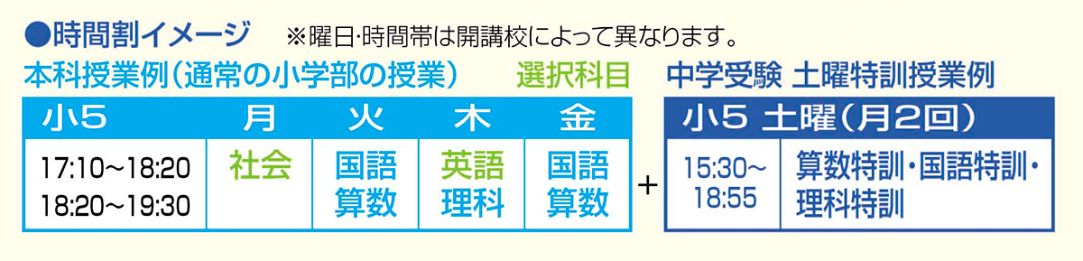 小5時間割イメージ